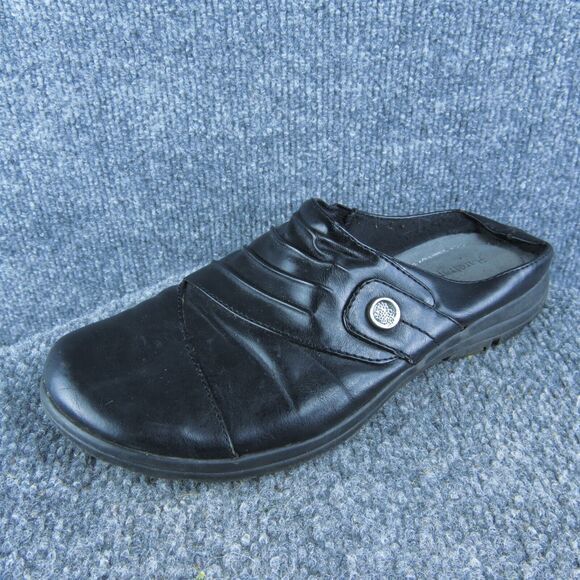 Baretraps Ellie Women‎ Mule Shoes Size 6.5 Medium Black Synthetic Slip On - Picture 1 of 10